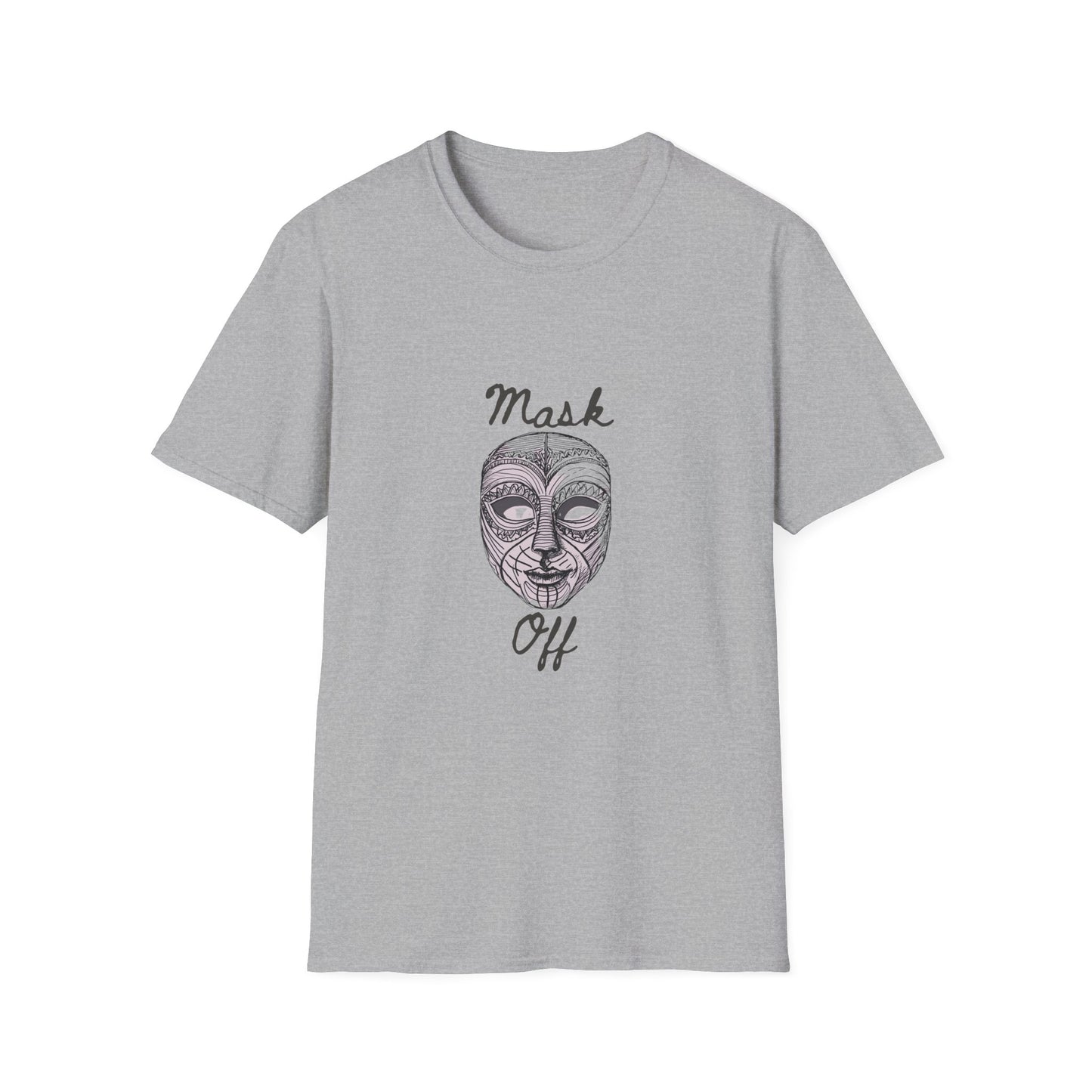 Mask Off – Hand-Drawn Neurodivergent Unmasking Unisex Tee