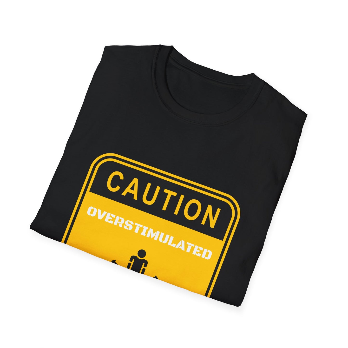 Caution: Overstimulated – Neurodivergent Awareness Unisex Tee