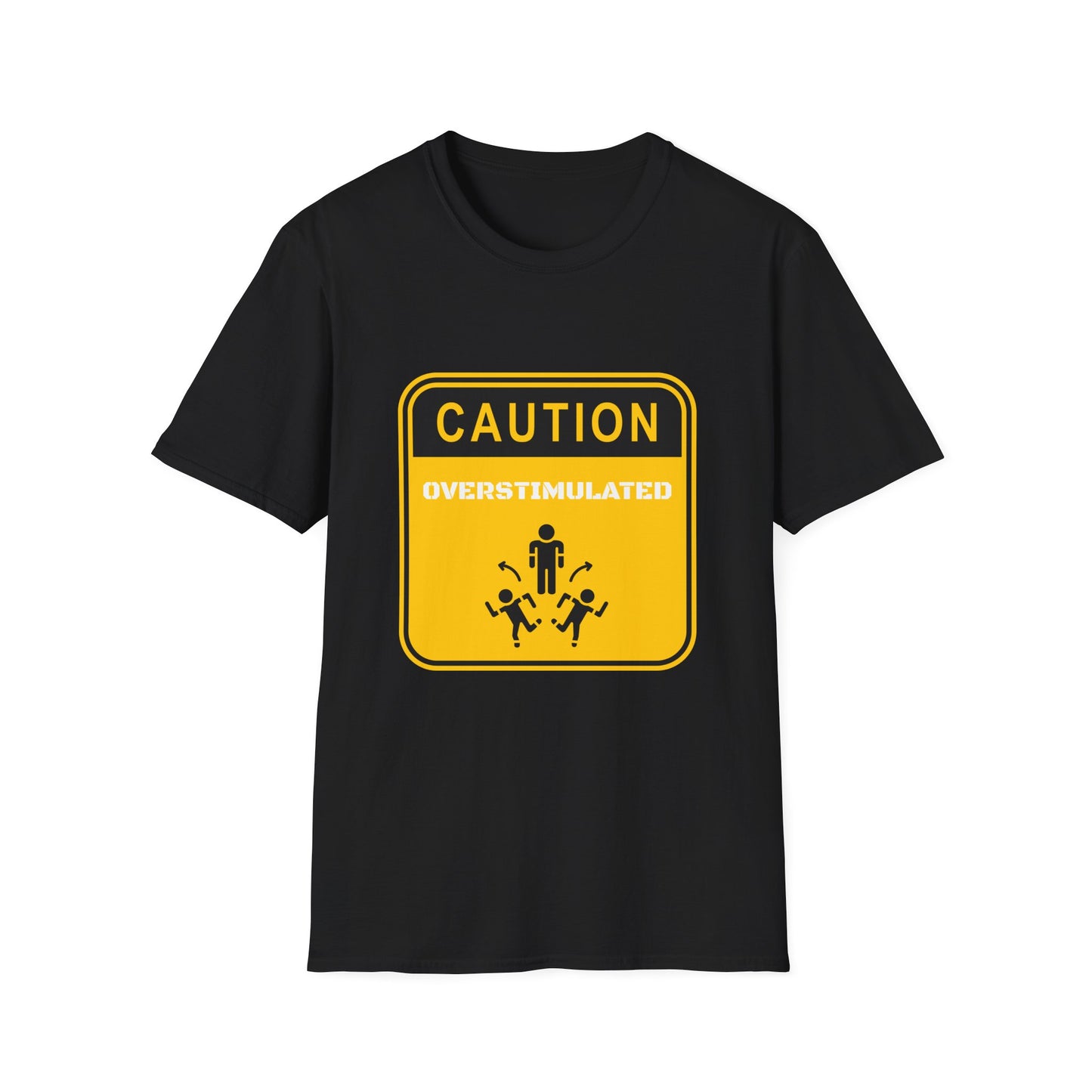 Caution: Overstimulated – Neurodivergent Awareness Unisex Tee
