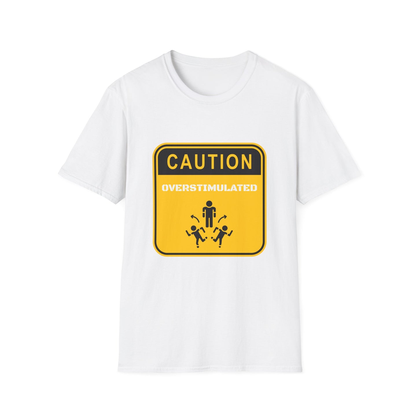 Caution: Overstimulated – Neurodivergent Awareness Unisex Tee