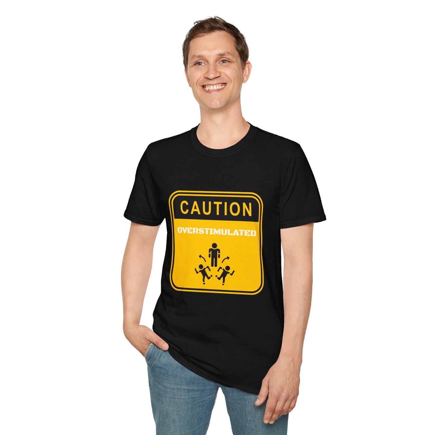Caution: Overstimulated – Neurodivergent Awareness Unisex Tee