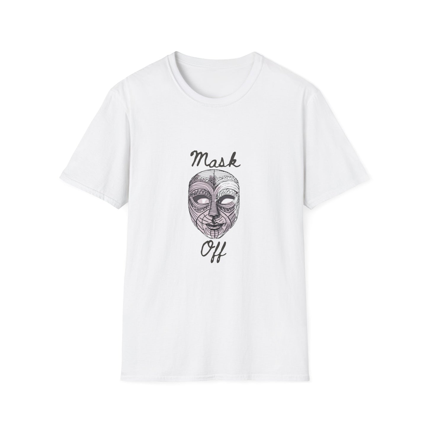 Mask Off – Hand-Drawn Neurodivergent Unmasking Unisex Tee