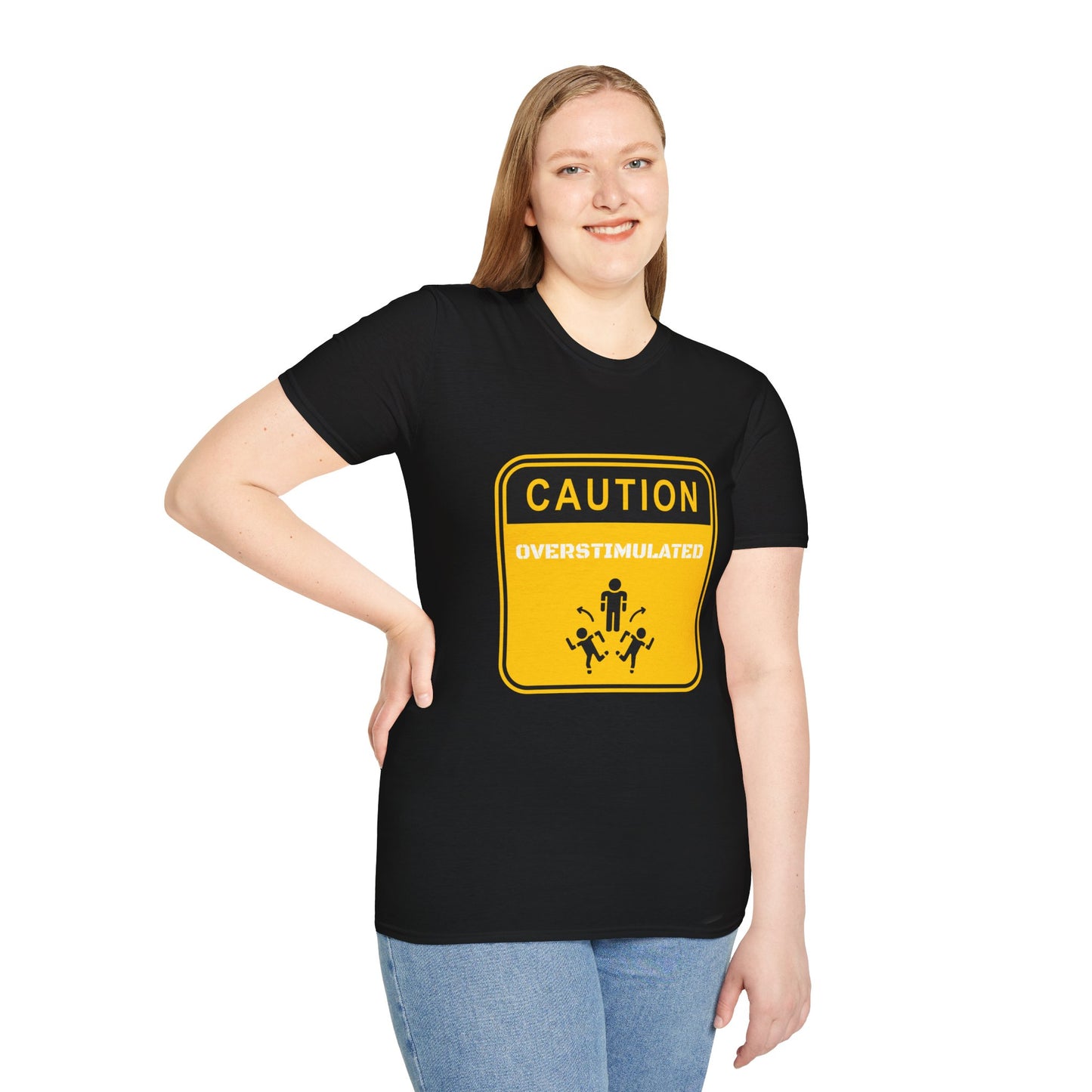Caution: Overstimulated – Neurodivergent Awareness Unisex Tee