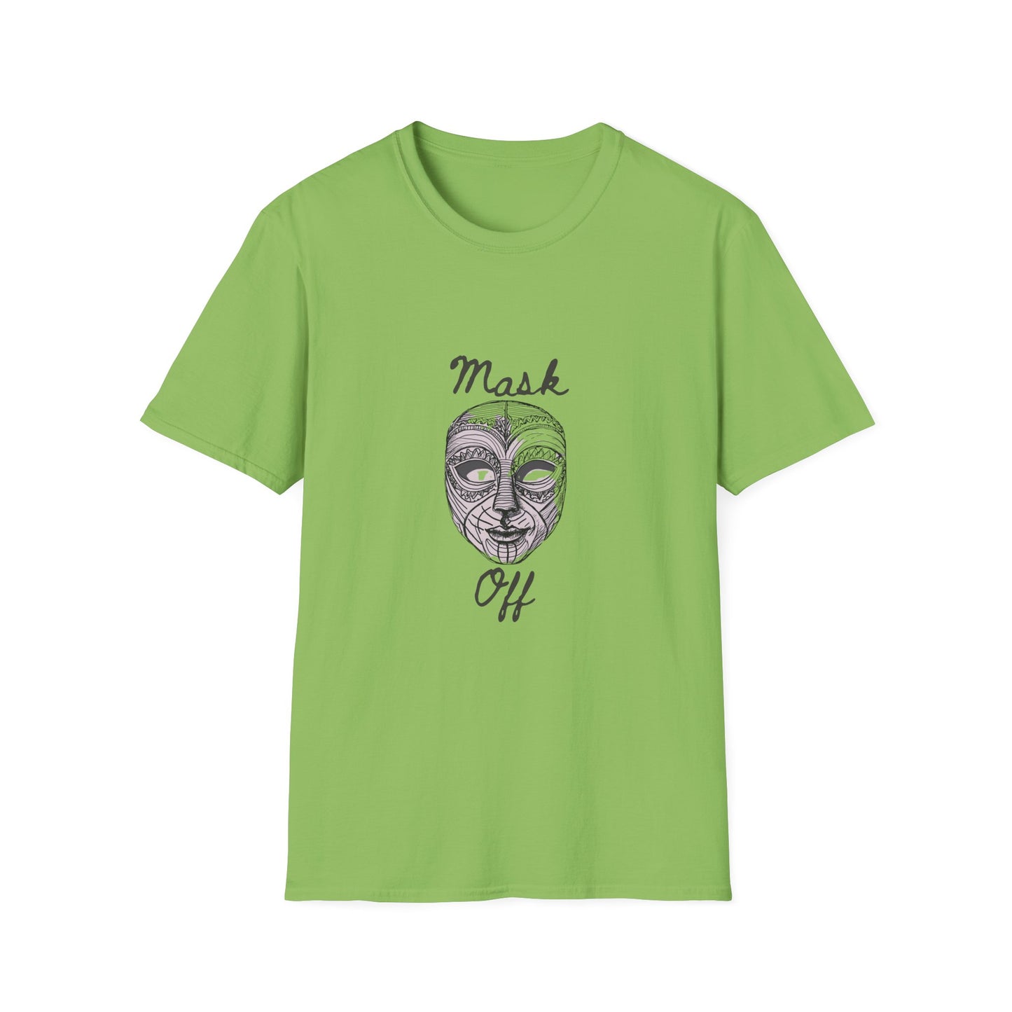 Mask Off – Hand-Drawn Neurodivergent Unmasking Unisex Tee
